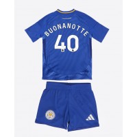 Leicester City Facundo Buonanotte #40 Hjemmedraktsett Barn 2024-25 Kortermet (+ Korte bukser)